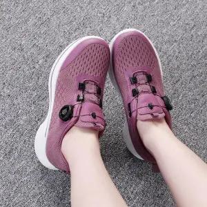 여자 데일리룩 편안한 다이얼 메쉬 초경량 운동화