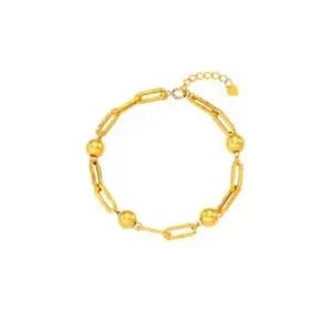 한국금자산관리 KGAM 24K 순금 골드볼 글로우클립 팔찌