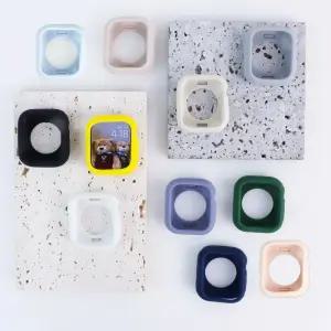 엔터콘 애플워치 보호 케이스 실리 베젤링8 SE2 7케이스 울트라2 9케이스 범퍼 젤리