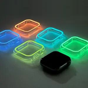 엔터콘 애플워치 야광 케이스 하드 범퍼 베젤링SE SE2 베젤 10 9케이스 8케이스 울트라 7케이스