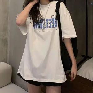 2컬러 레터링 반팔티 여성 여름 데일리 루즈핏 티셔츠