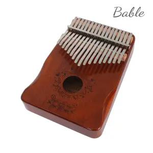 17음계 마호가니 베이블 칼림바 플라워가든 브라운교육용악기 음악 타악기 카림 손가락피아노