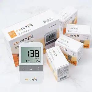[메디위]DW 이지첵 혈당계+시험지200매+침200개+솜200매 혈당측정기
