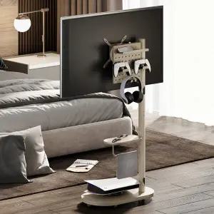 엔산마운트 일립스탠드01+타공판세트 모니터 TV 스탠드 각도조절 삼성 M5 M7 거치대 삼탠바이미 엘텐바이미