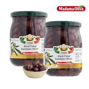 [보라티알] 마다마 블랙 피티드 깔라마따 올리브 545g X 2개