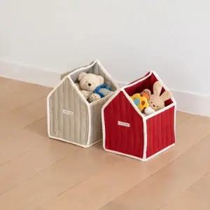 브로든컴퍼니 장난감바구니 패브릭정리함 강아지장난감바구니 장난감보관함 장난감수납정리함