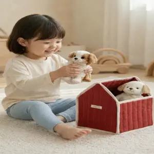 브로든컴퍼니 패브릭바구니 장난감보관함 장난감수납정리함 패브릭정리함 인형정리함 강아지장난감바구니