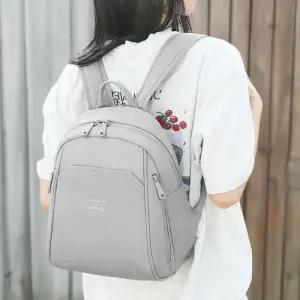 [신상오픈런]여성 캐주얼 백팩 심플 지퍼포켓 분리형 수납 가방 (41267238)