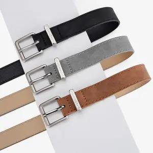 [콩심팥심]스웨이드스퀘어벨트 캐주얼 청바지 슬렉스 패션벨트 골프 여성벨트