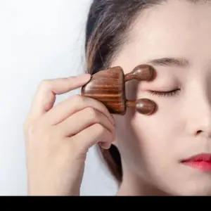 우드 손잡이 전신 혈액 순환 얼굴 어깨 마사지기