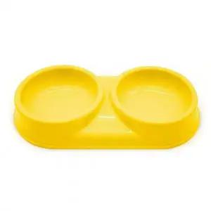 네이처펫 강아지식기 모모 쌍식기 x 150개 (1박스) (옐로우)