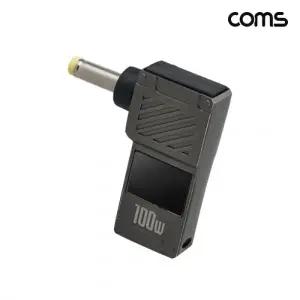 Coms C타입 PD 변환 젠더 100W 20V 꺾임 고리형 외경 4.0 내경 1.7 JA413