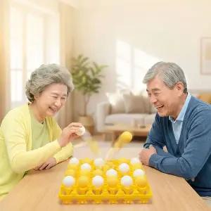 탁구공 빙고 게임 계란판 놀이 핑퐁 보드게임 노인정 어르신