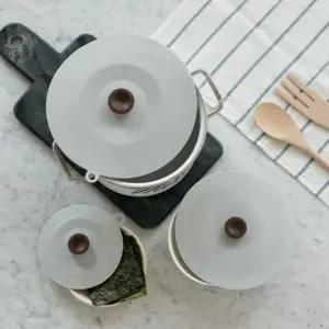 국산 실리콘 다용도 그릇덮개 만능 푸드 접시커버 2종