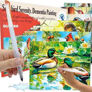 QUOKKA 노인을 제품 워터 페인팅 공예 세레니티 치매 송버드 알츠하이머 위한 활동