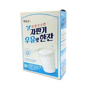 담터 달콤고소한 자판기 우유맛 한잔 분말 10개입 탈지분유 두쫀쿠