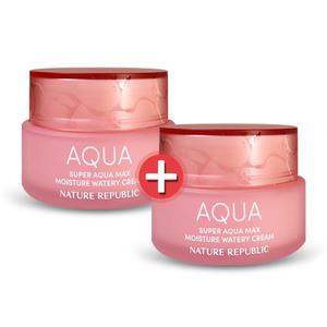 네이처 슈퍼 아쿠아 맥스 모이스처 수분크림 80ml x2개 /건성