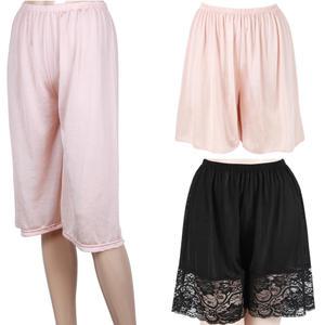 시원하고 부드러운 인견 폴리 속바지 속치마 롱 긴 레이스 여름 여성 쫄바지