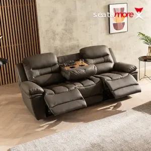 시트앤모어 마스터스 전동3인 All천연통가죽 리클라이너소파