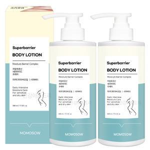 모모쏘우 슈퍼배리어 바디로션 2개/대용량 3중 보습력 온가족