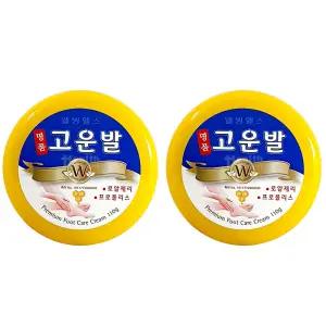 웰빙헬스 명품 고운발 크림 110g x 2개/각질제거/풋크림/웰빙헬스 명품고운발