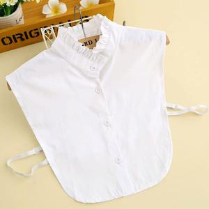 하이넥 프릴카라/ 넥프릴카라 페이크카라 레이어드 케이프 목프릴블라우스