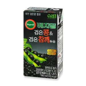 베지밀 검은콩과검은참깨 190ml x 48팩