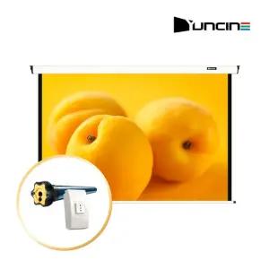 윤씨네 V-EV120-S 전동스크린 120인치 노출형 솜피모터 강의용 교육용 학원용 교회용