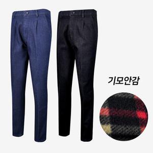 [심비오즈] 자체생산 남성 기모 작업복 청바지 / 겨울기모청바지