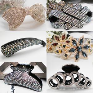 선물용 올큐빅대핀/머리핀/큐빅핀/집게핀/헤어핀/바나나핀수입핀