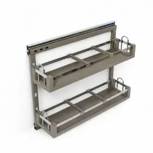 댐퍼레일 LT망 싱크대정리 하부장 주방 선반 양념장 고급형