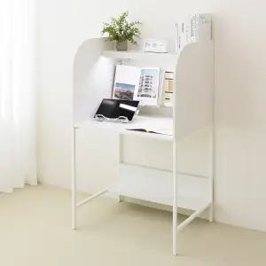 [아이디어스터디] 티케 철제 1인독서실책상 기본형 812 화이트