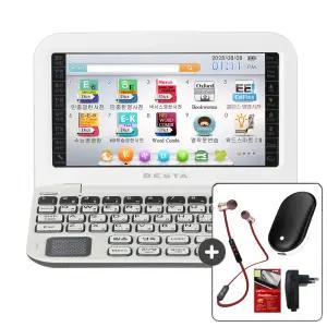 HJ 베스타 프리미엄 전자사전 BK-500 16G+손난로 보조배터리+블루투스 이어폰+충전기+필름 영어 중국어 일본어 국어 옥편 펜터치 필기인식