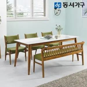동서가구 505 테마 세라믹 6인 원목 식탁세트 DF641926