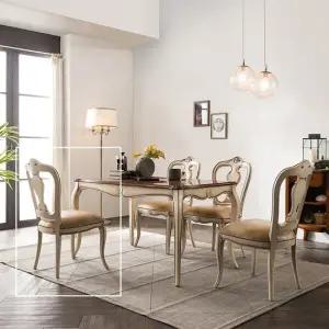 [퍼니프랑] 수입 유럽형 빈티지 엔틱가구 RG 22 프리미엄 아이보리 식탁 의자