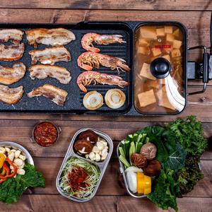 livingsens 대형 멀티 전기그릴 후라이팬 SG2470 다용도 삼겹살 가정용 고기불판 잔치팬