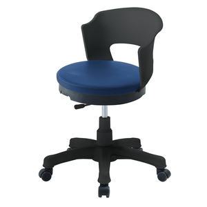 빵빵 원형 회전 병원 보조 바퀴 의자 블랙등받이형