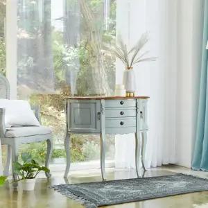 [퍼니프랑] 수입 유럽형 빈티지 엔틱가구 RG 46 반달 그레이 화장대 콘솔