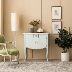 [퍼니프랑] 수입 유럽형 빈티지 엔틱가구 RG 45 큐티 블루 화장대 콘솔