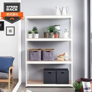 [스피드랙] 1000x400x2100 4단 다용도 베란다 조립식 철제선반 베스트규격