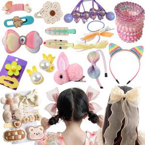 아기 유아 여아 머리핀 머리띠 머리끈 똑딱핀 헤어핀