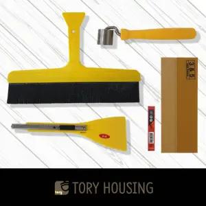 셀프도배세트 경제형_도배용품 공구 정배솔 풀솔 몰딩자 벽지칼 삼광인테리어