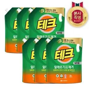 테크 알레르기 원인 제거 액체세제 일반용 리필 2L 6개