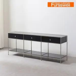 퍼스웰 완제품 유로모듈선반 고광택 1800 높은거실장 SN_051