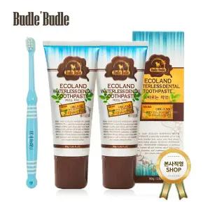 [부들부들] 강아지 에코랜드 바르는 치약 80g 2개 + 미니칫솔(랜덤)
