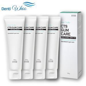 덴티후 검케어 CTS 천연 기능성 잇몸치약 (100g)x4개/구취 시린이 충치 불소 치약