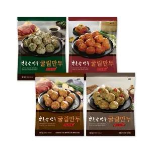 [북촌손만두] 굴림만두 500g 4종 세트 (고기,김치,갈비,청양) [청양 / 소비기한 26.04.15]