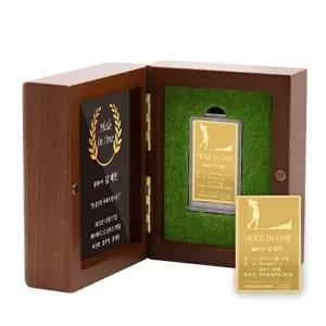 [골드모아]순금 골프골드바 미니우드케이스 세로형 18.75g 24K 홀인원 싱글 이글 선물