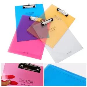 모닝글로리 A4 칼라 클립보드 투명 결재판 메뉴판