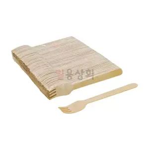 일회용 나무 포크 140mm 벌크포장 5000개 우드